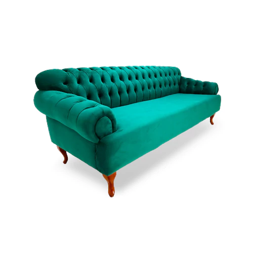 Lorenza Green 3 Seater Sofa