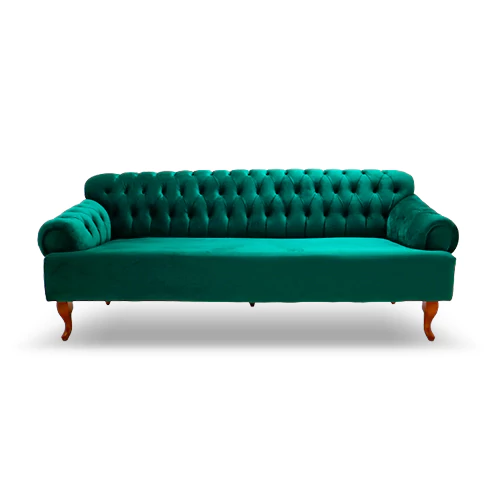 Lorenza Green 3 Seater Sofa