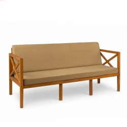 Sahara 3 Seats Wooden Sofa
