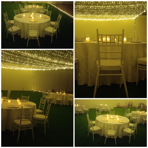 shivari-white-chair-setup-carla-dinning-table-rent shivari-white-chair-setup-carla-dinning-table-rent