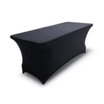 Buffet-Table-With-Black-Stretch-Cover