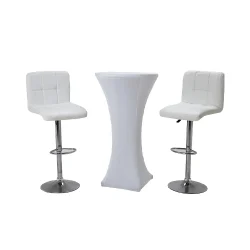 Carla-cocktail-table-white-cover-with-valeria-stool-bar
