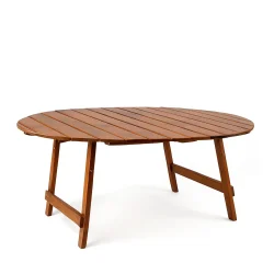Lozoya Round Wooden Dining Table