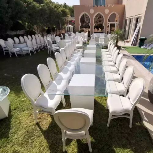 azzura-white-dining-table-with-white-louis-chair azzura-white-dining-table-with-white-louis-chair