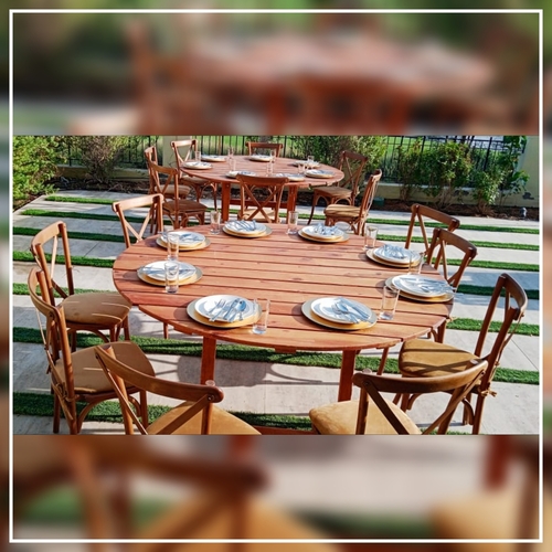 Lozoya Round Wooden Dining Table