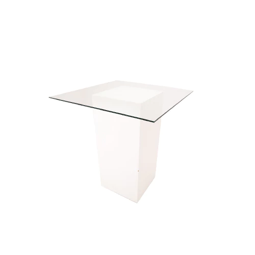 Stevelia Square Glass Top High Cocktail Table