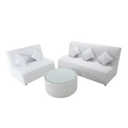 Valeria-3-and-2-Seater-White-Armless-Sofa-rental