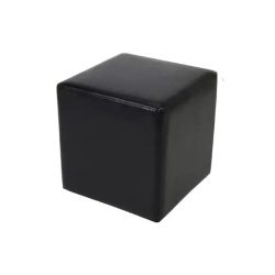 Valeria Black Cube Ottoman