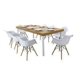 Isadora-rectangle -dining-table-with-elone-arm-chair-setup