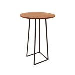 Linea-round-cocktail-table,-brown