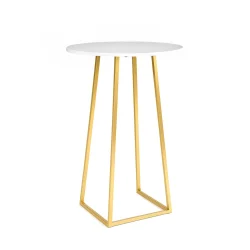 Linea Round Cocktail Table Gold
