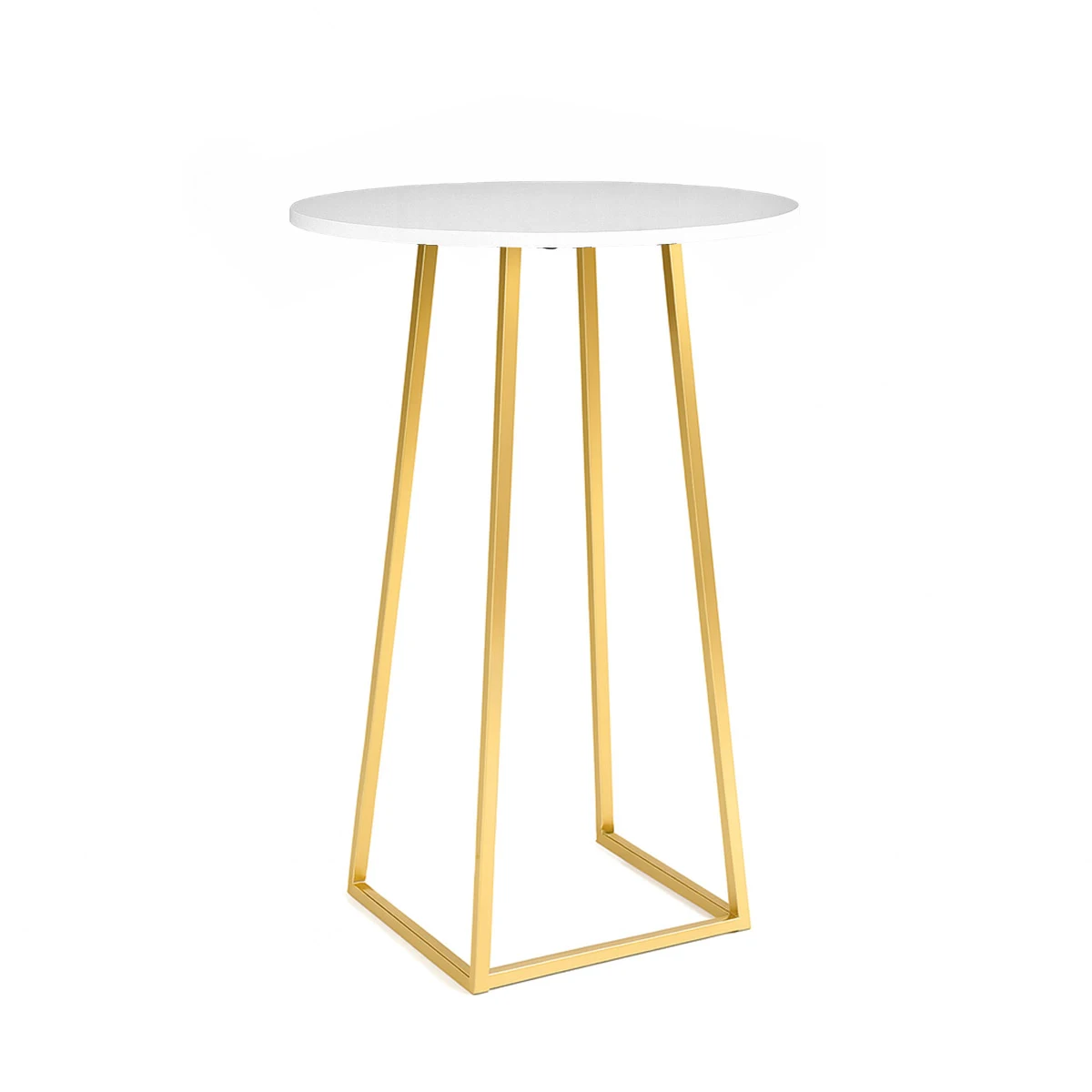 Linea Round Cocktail Table Gold - BigMini Rentals | UAE's No. 1 Event ...