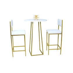 Linea Round Cocktail Table Gold