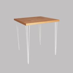 Anya Square Cocktail Table White/Brown   Rentals