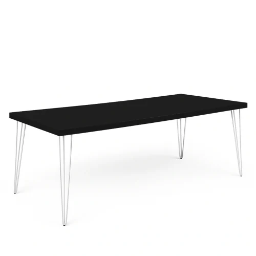 Isadora-Black-Top-white- Legs-220-110-75cm-Dining-Table-rentals-rentra Isadora-Black-Top-white- Legs-220-110-75cm-Dining-Table-rentals-rentra