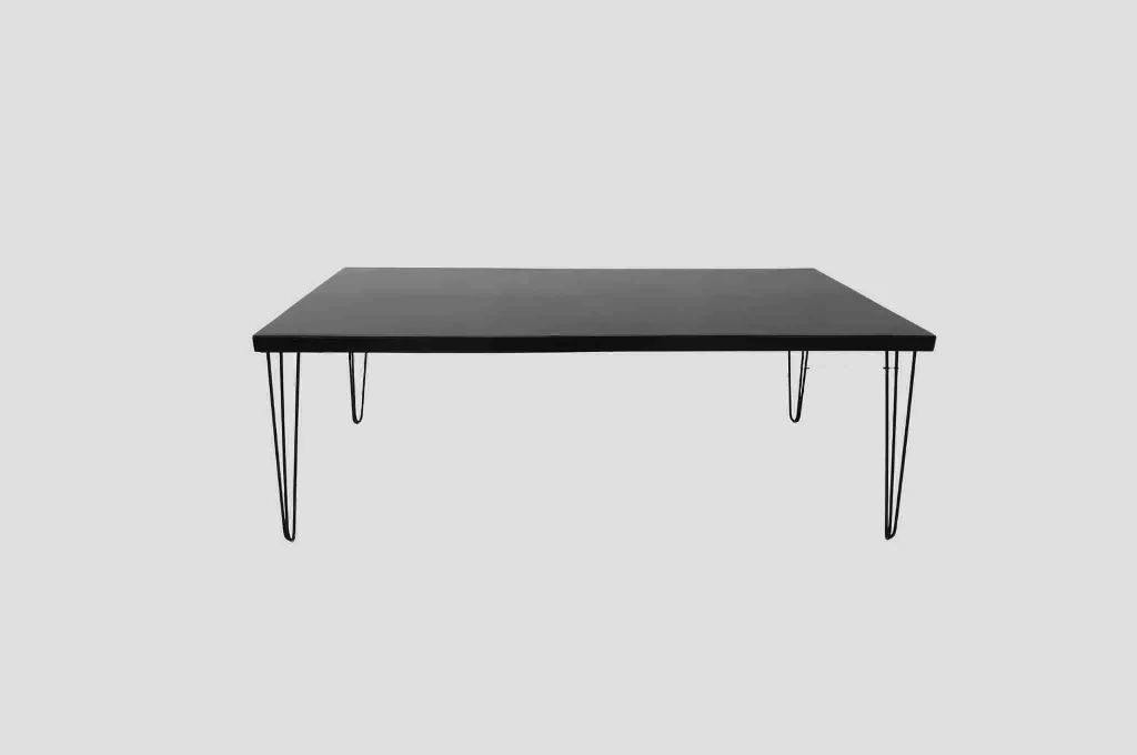 Isadora Rectangle Dining Black Table Rentals