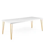 Isadora-white-Top-golden-Legs-220-110-75cm-Dining-Table-rentals-rentra