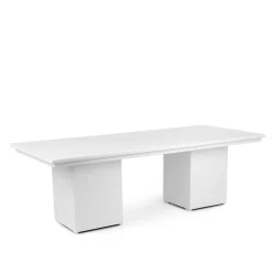 Melanie White Rectangular Dining Table