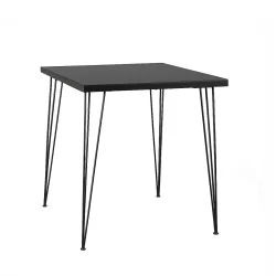 Isadora Square Black Top Cocktail Table