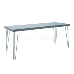 Isadora Table Silver Top-Silver Legs-190*70*75cm Rentals